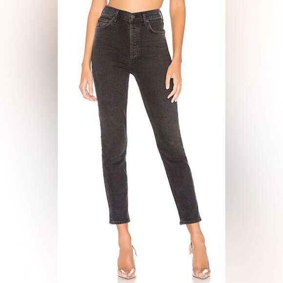 Agolde Nico High Rise Slim Jeans Size 25 Virtue Wash - Picture 1 of 11